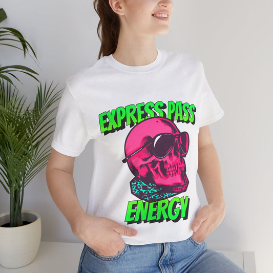 Express Pass Energy– Neon Skull Unisex Tee