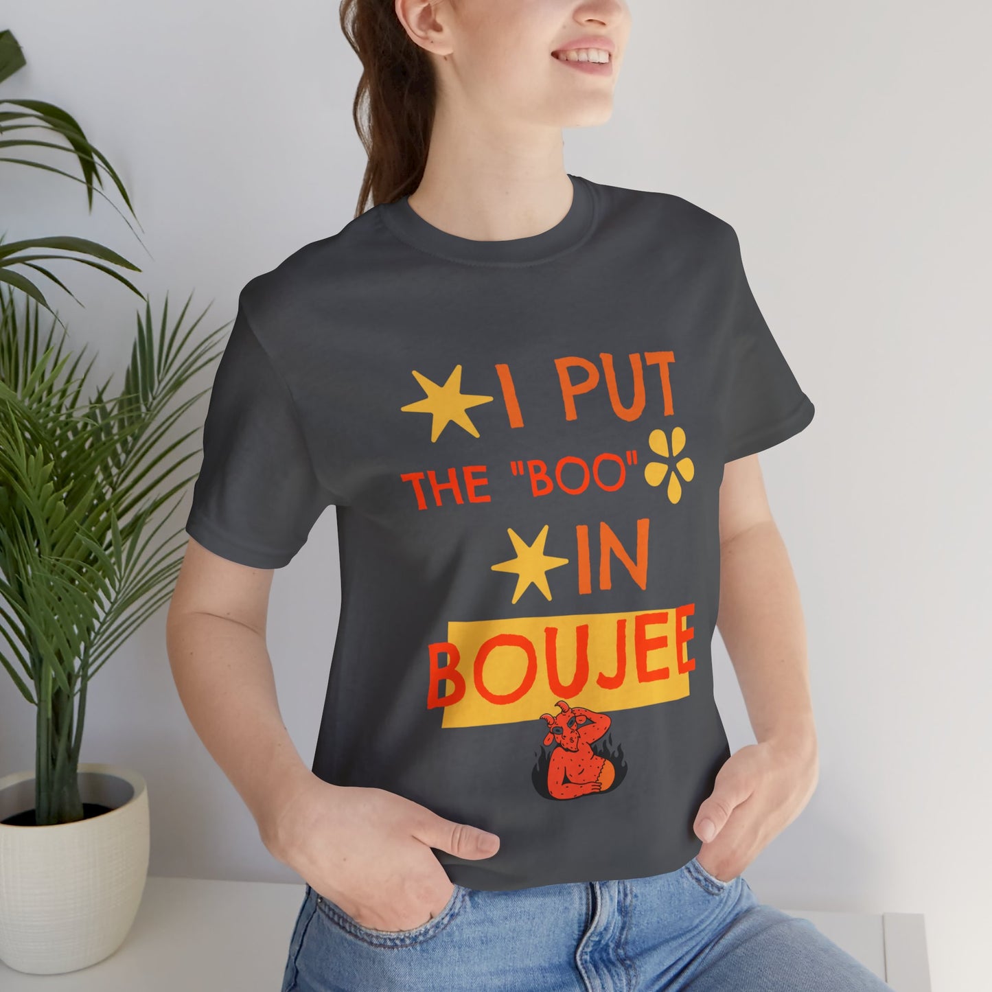 I Put the Boo in Boujee – Sassy Devil Cartoon Tee