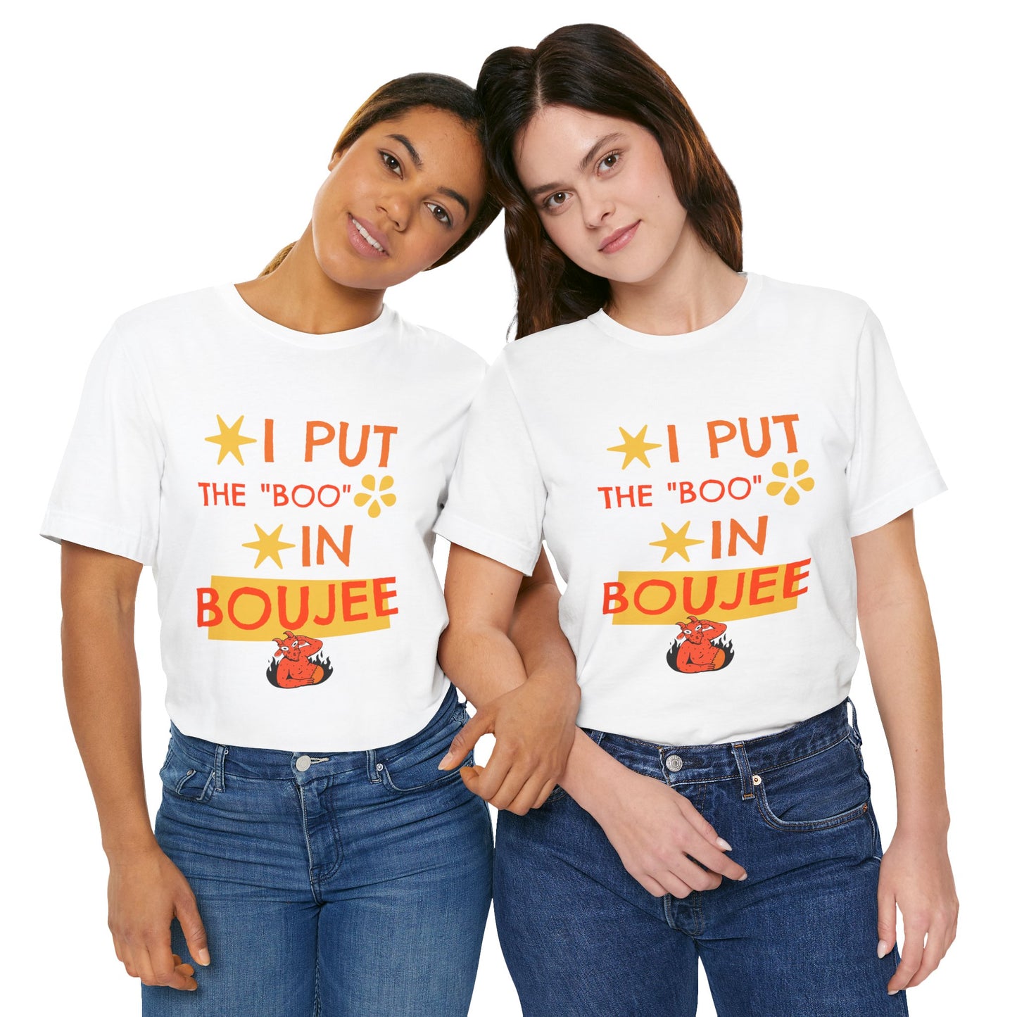 I Put the Boo in Boujee – Sassy Devil Cartoon Tee