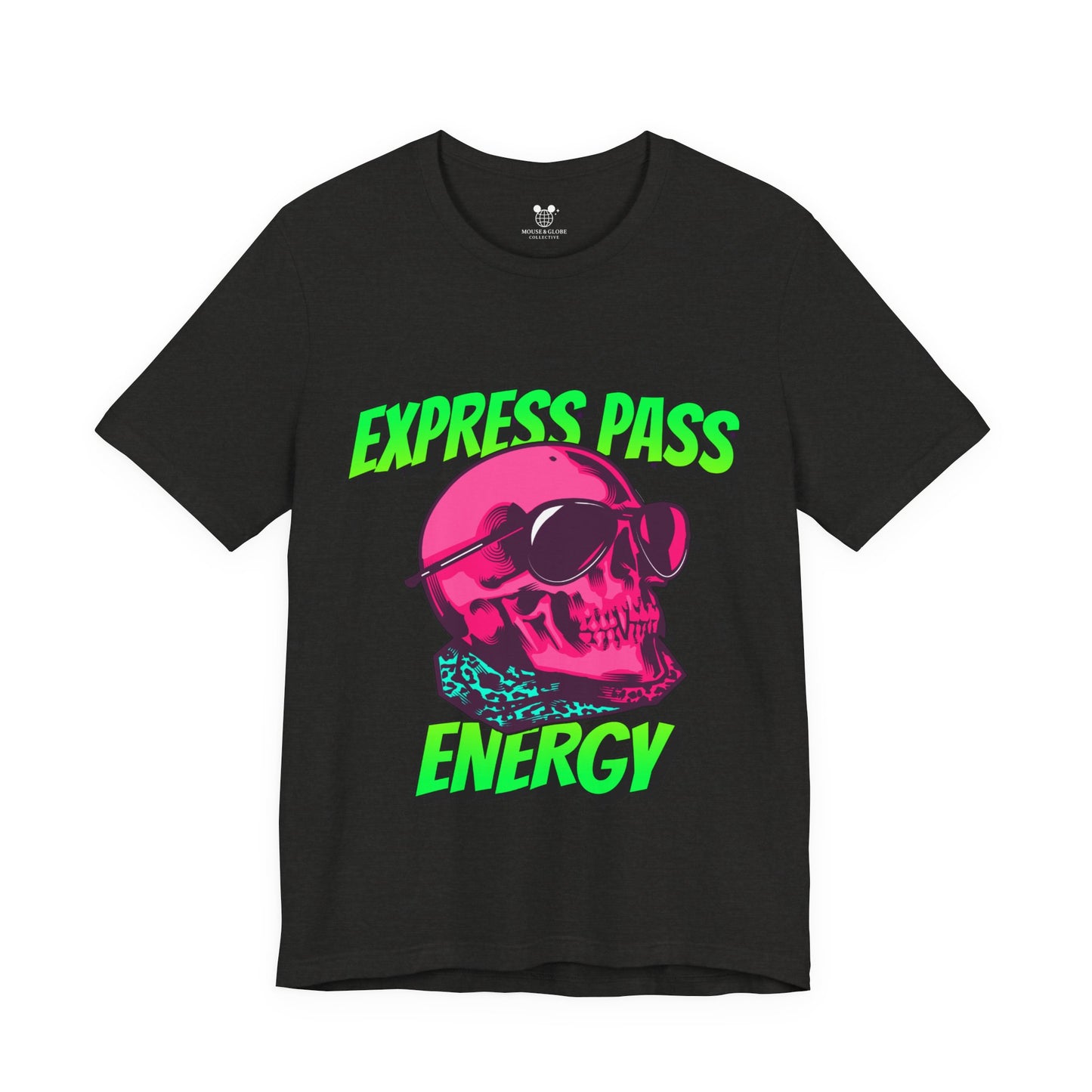 Express Pass Energy– Neon Skull Unisex Tee