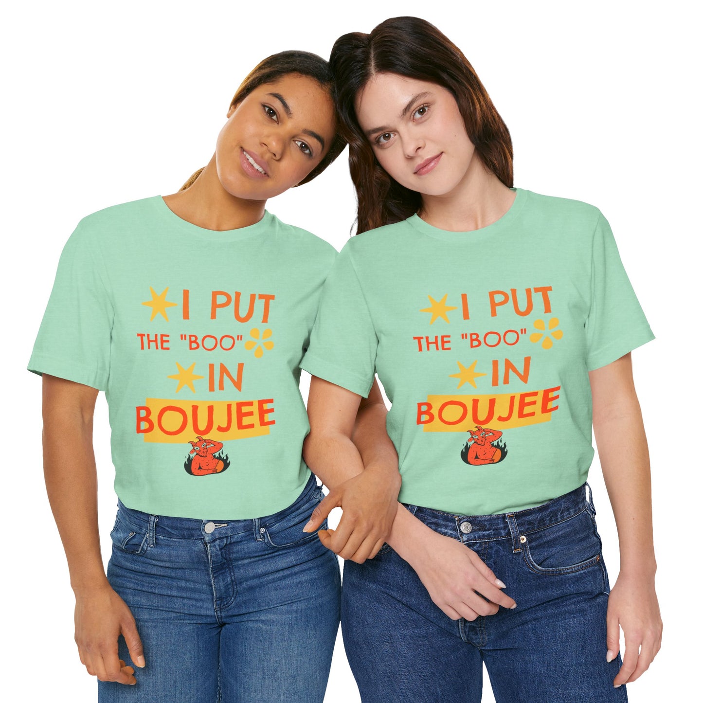 I Put the Boo in Boujee – Sassy Devil Cartoon Tee