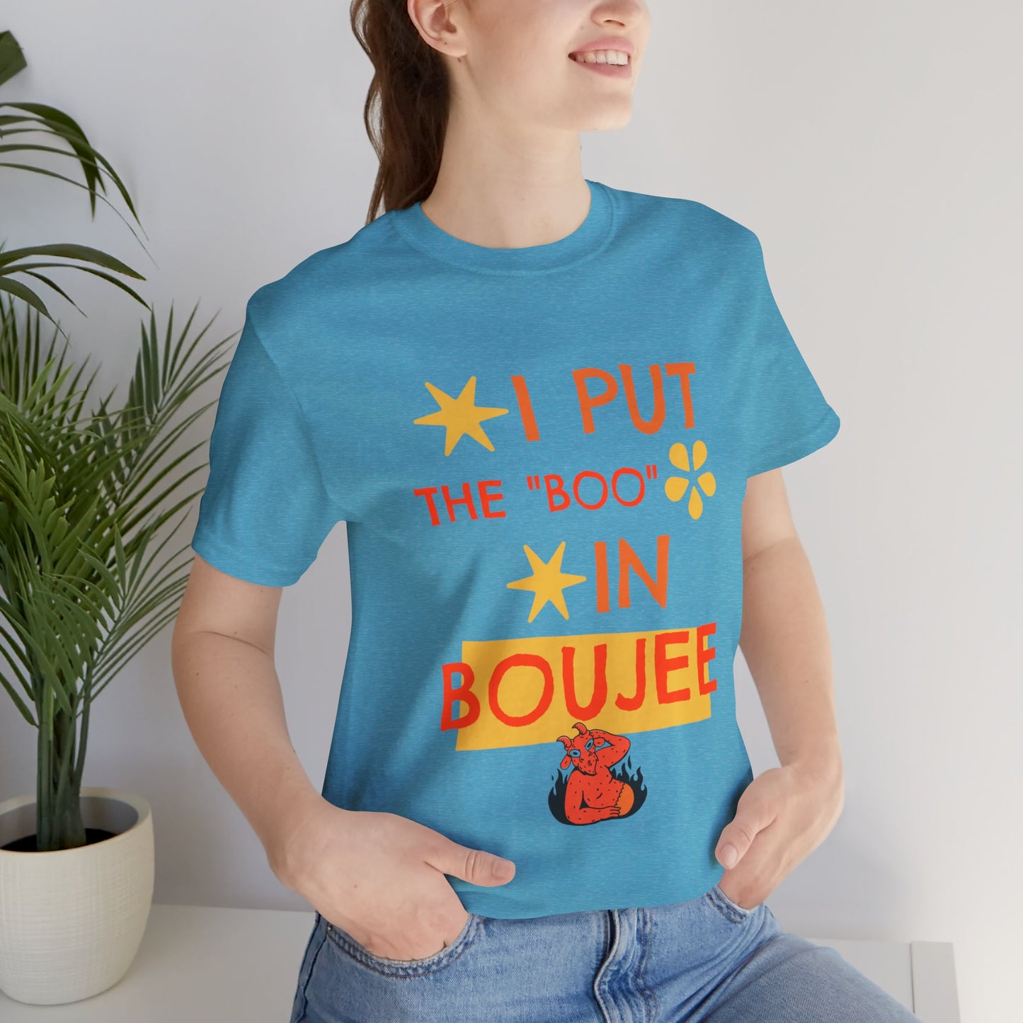 I Put the Boo in Boujee – Sassy Devil Cartoon Tee