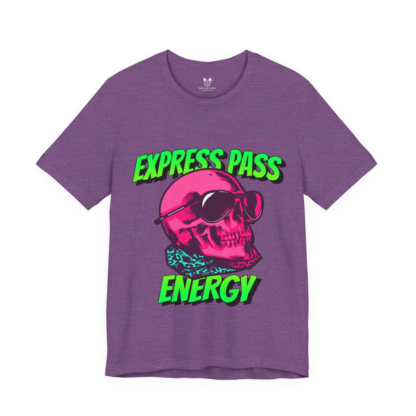 Express Pass Energy– Neon Skull Unisex Tee