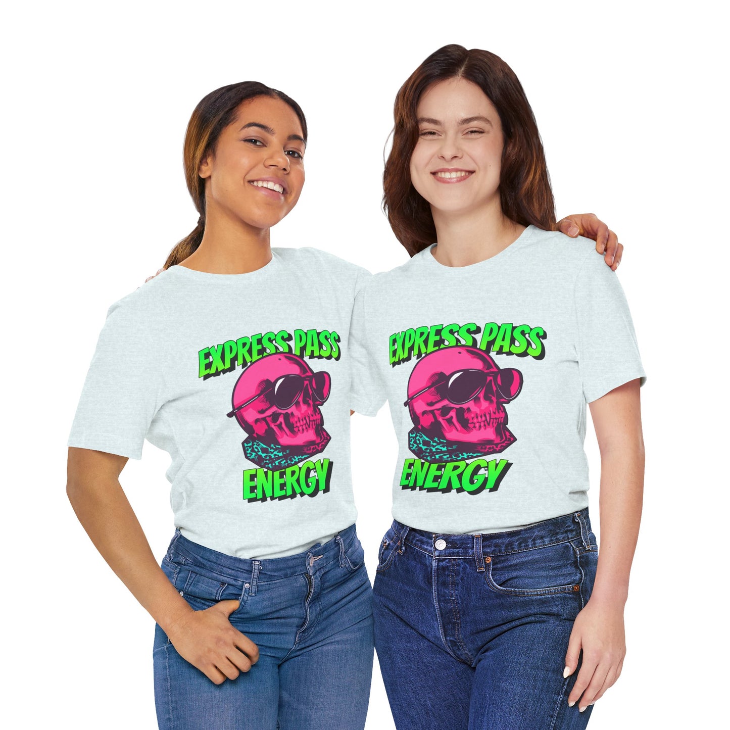Express Pass Energy– Neon Skull Unisex Tee