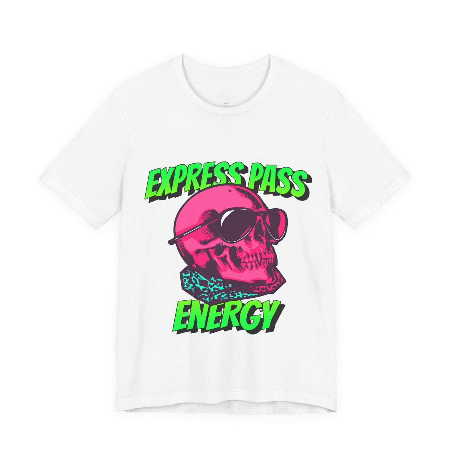 Express Pass Energy– Neon Skull Unisex Tee