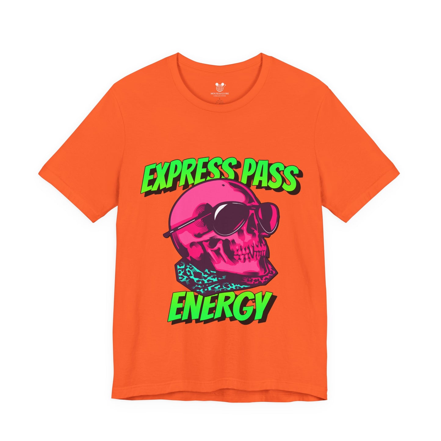 Express Pass Energy– Neon Skull Unisex Tee