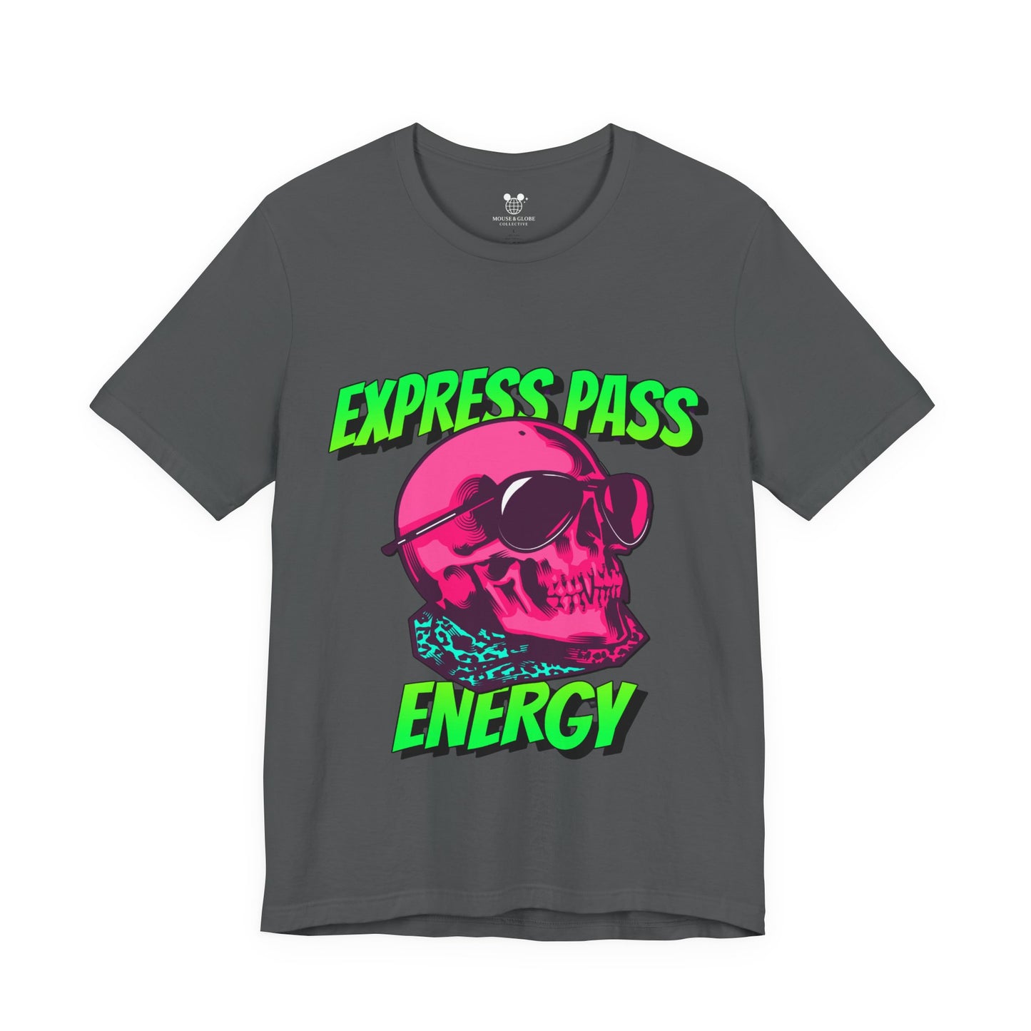 Express Pass Energy– Neon Skull Unisex Tee