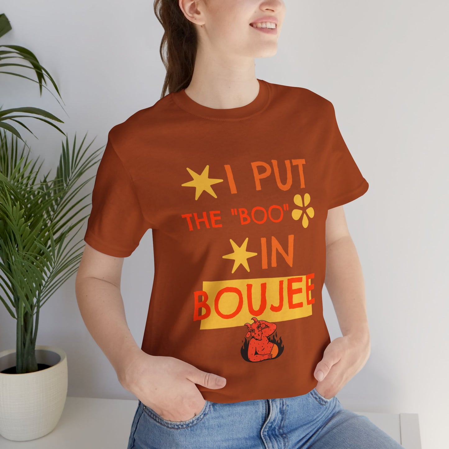 I Put the Boo in Boujee – Sassy Devil Cartoon Tee