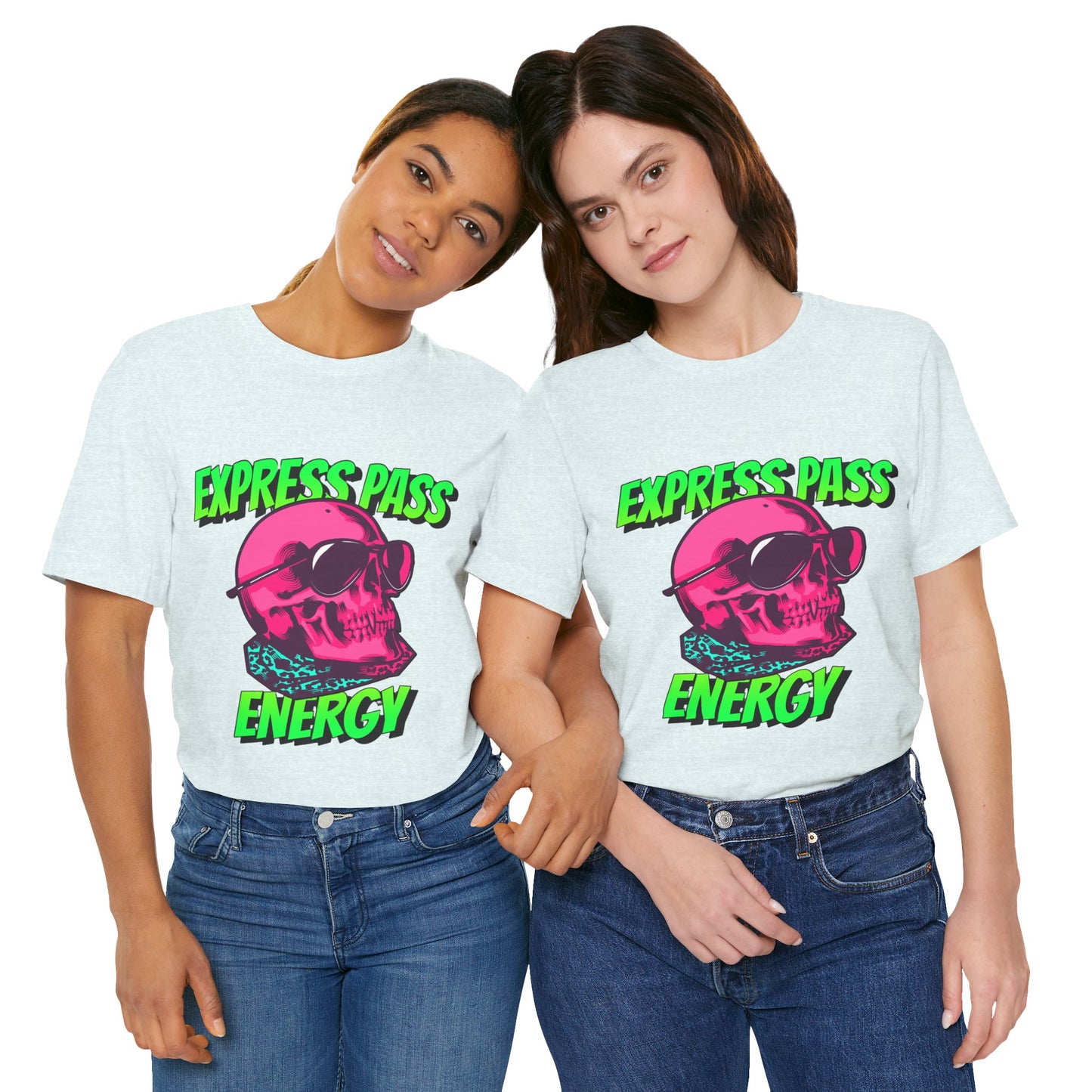 Express Pass Energy– Neon Skull Unisex Tee