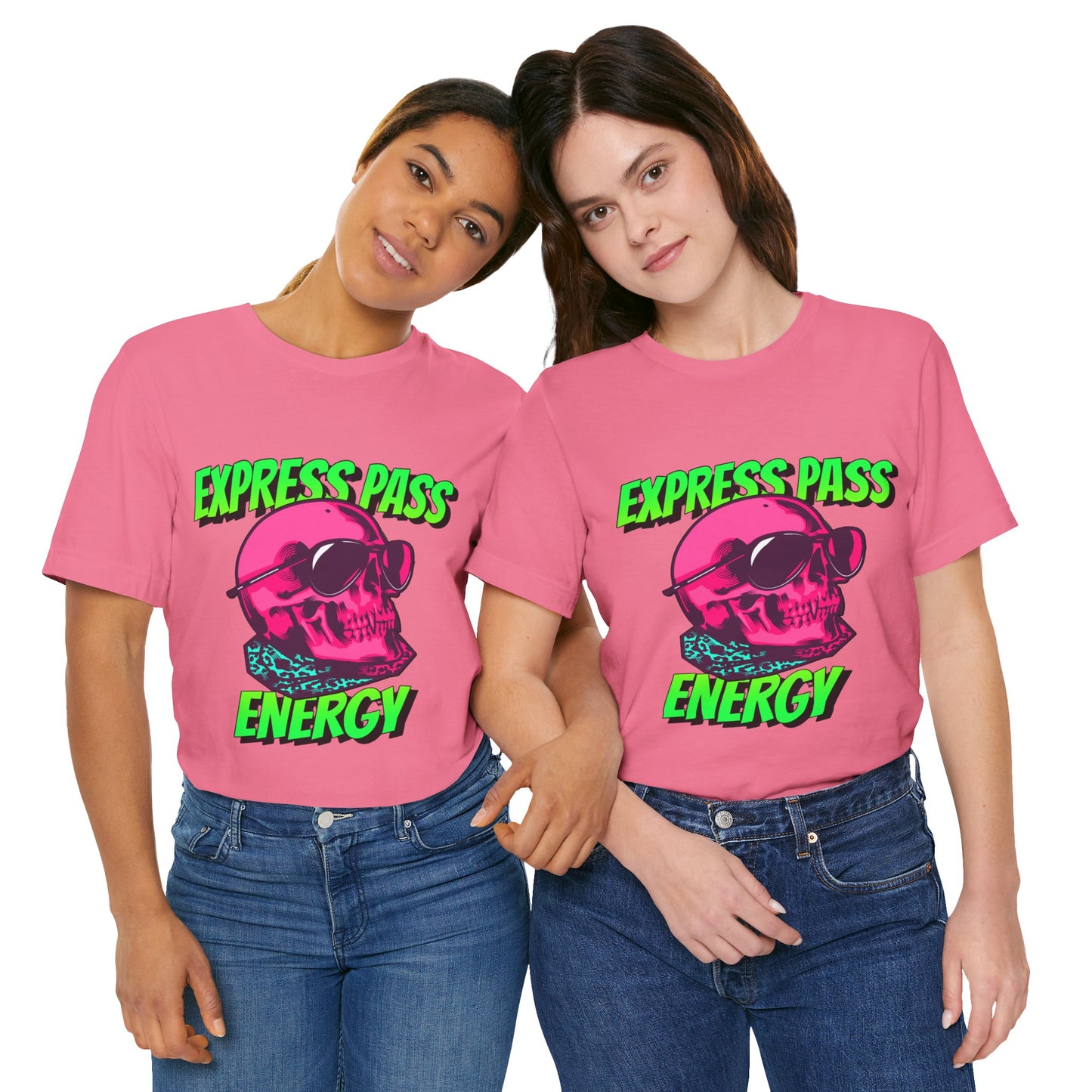 Express Pass Energy– Neon Skull Unisex Tee