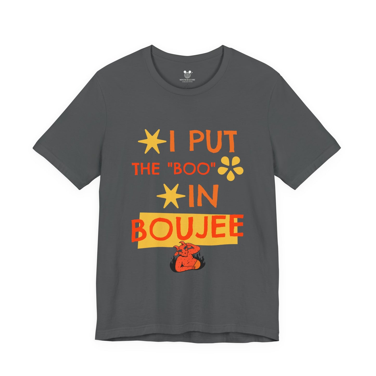 I Put the Boo in Boujee – Sassy Devil Cartoon Tee