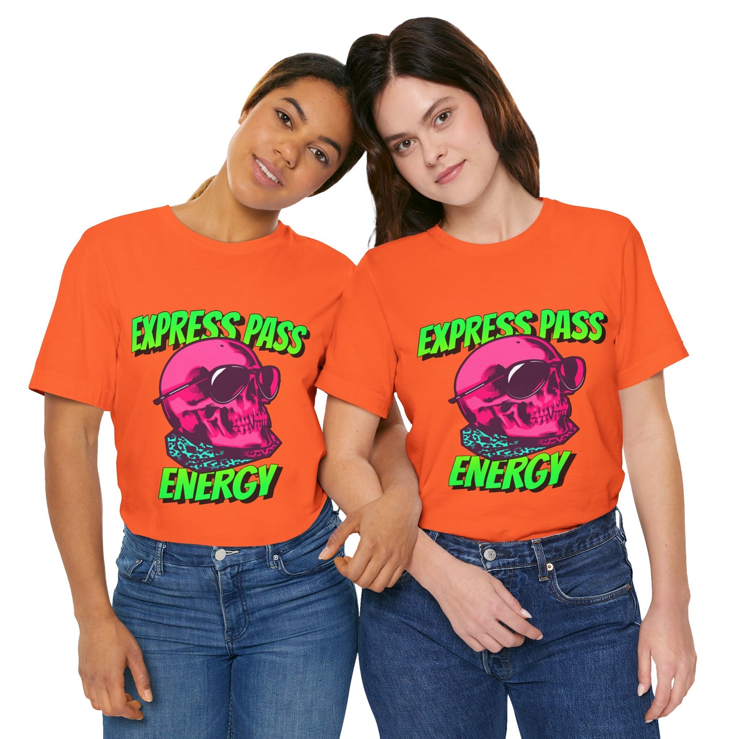 Express Pass Energy– Neon Skull Unisex Tee