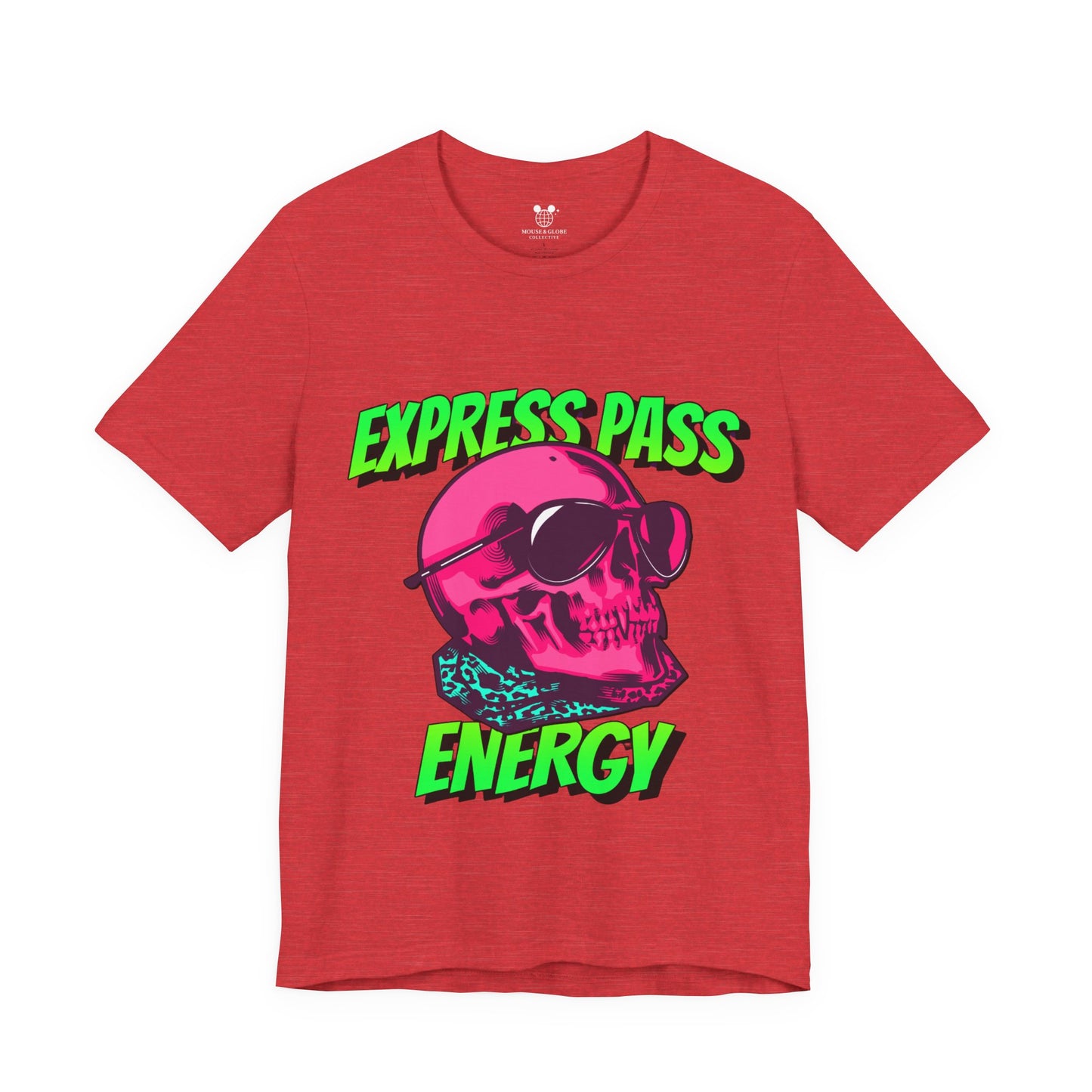 Express Pass Energy– Neon Skull Unisex Tee