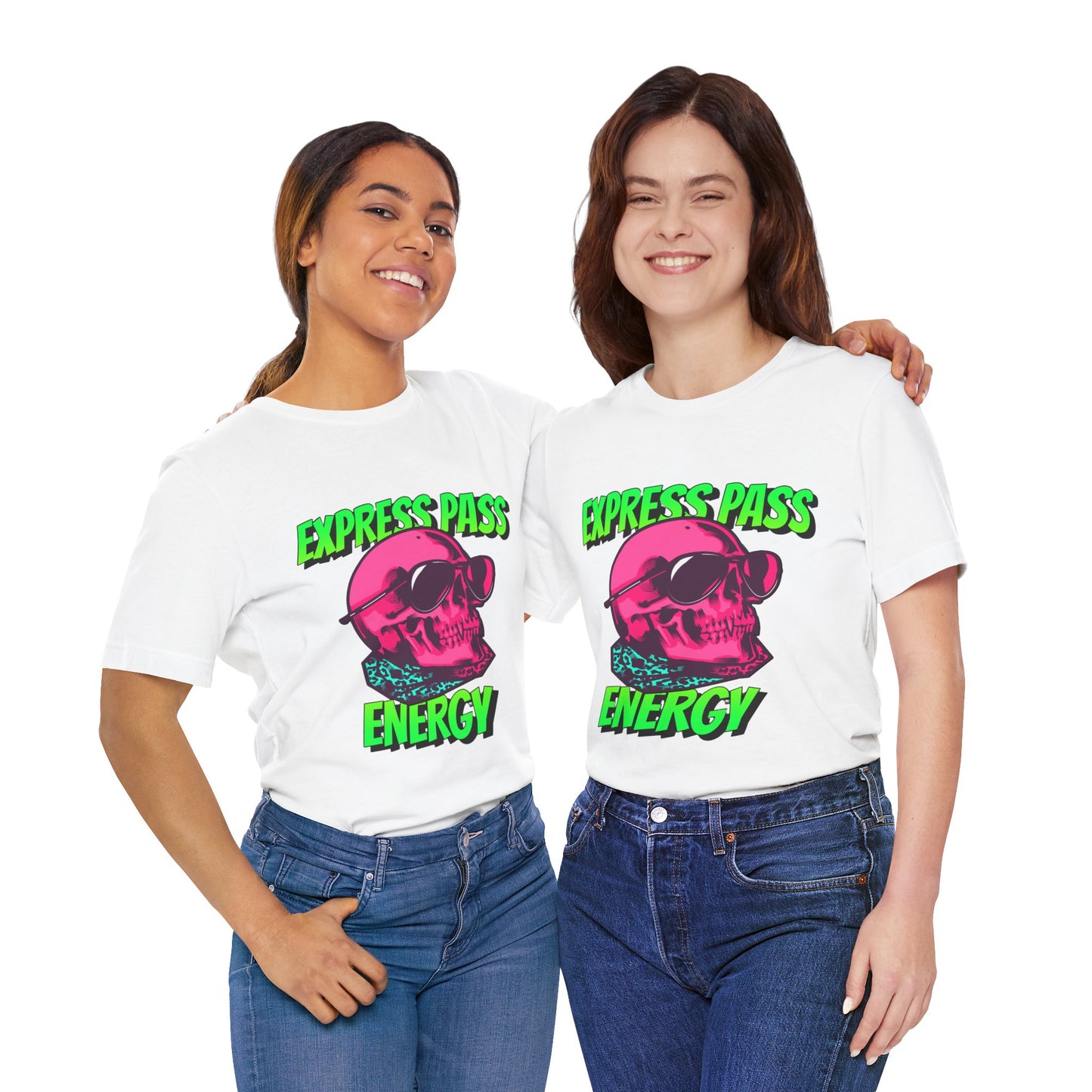 Express Pass Energy– Neon Skull Unisex Tee