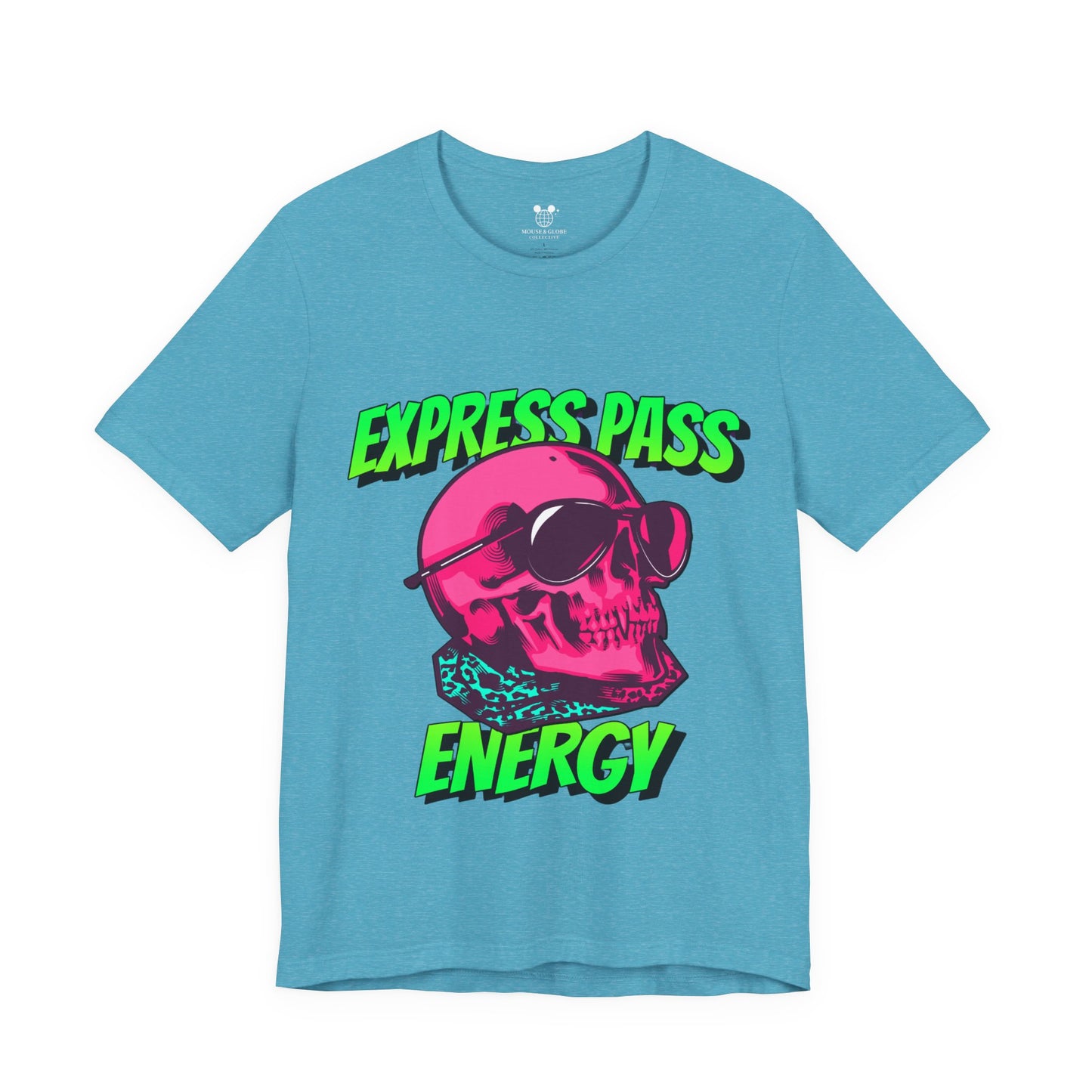 Express Pass Energy– Neon Skull Unisex Tee
