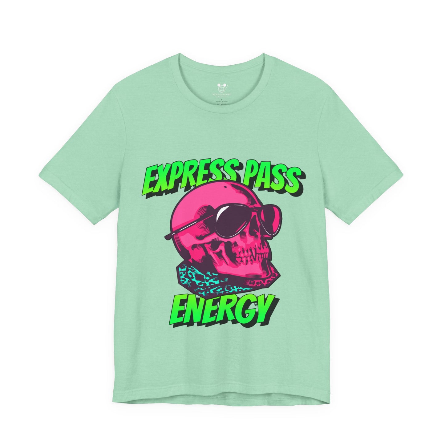 Express Pass Energy– Neon Skull Unisex Tee