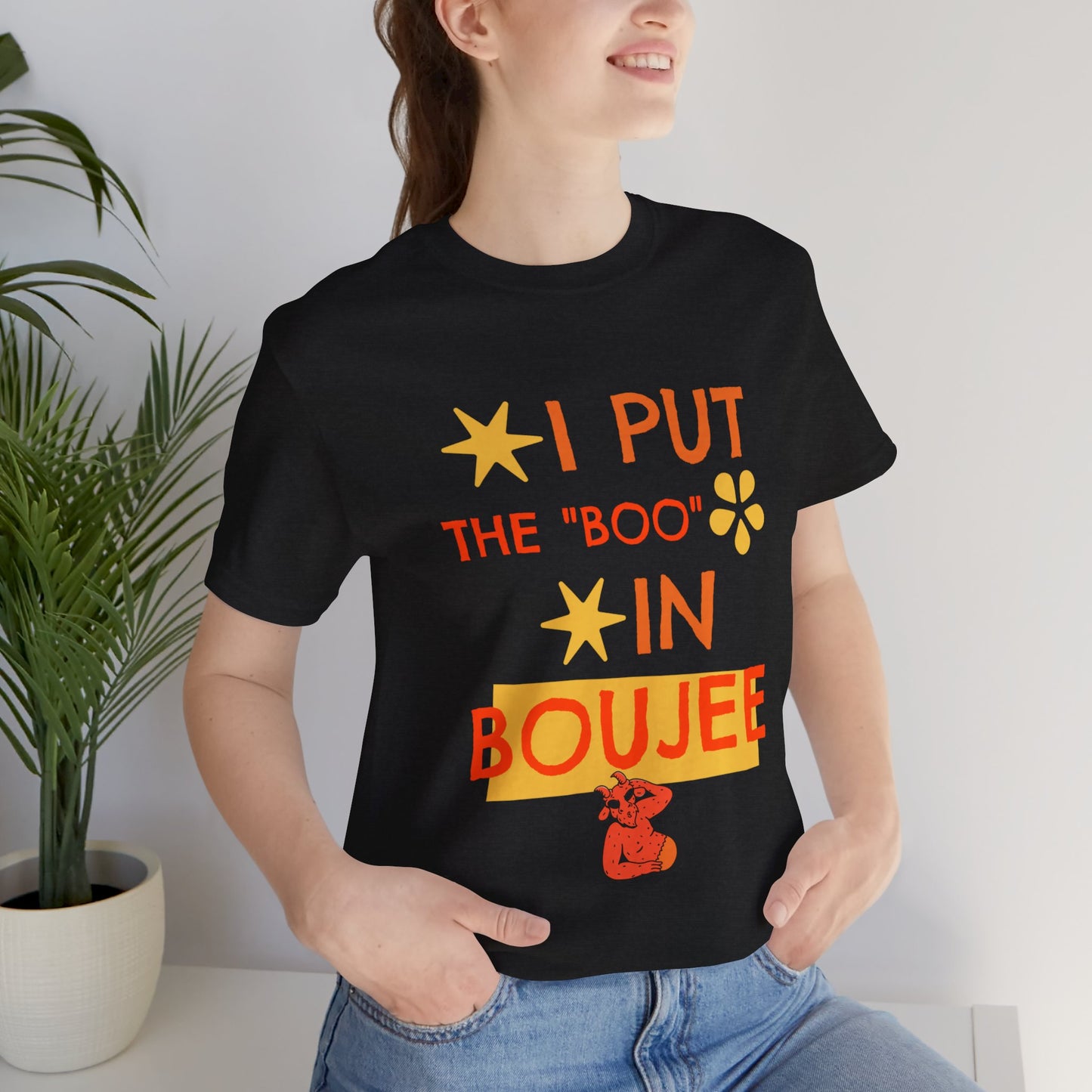 I Put the Boo in Boujee – Sassy Devil Cartoon Tee