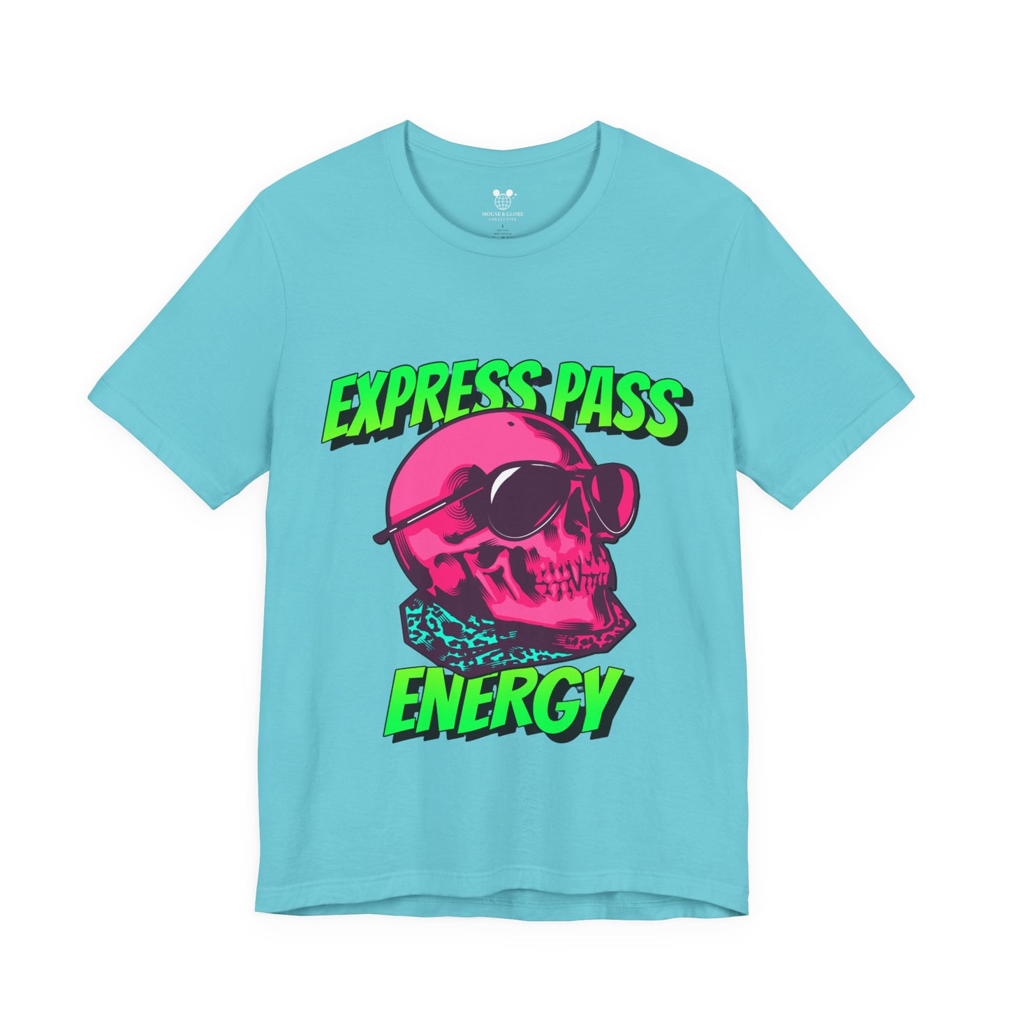 Express Pass Energy– Neon Skull Unisex Tee