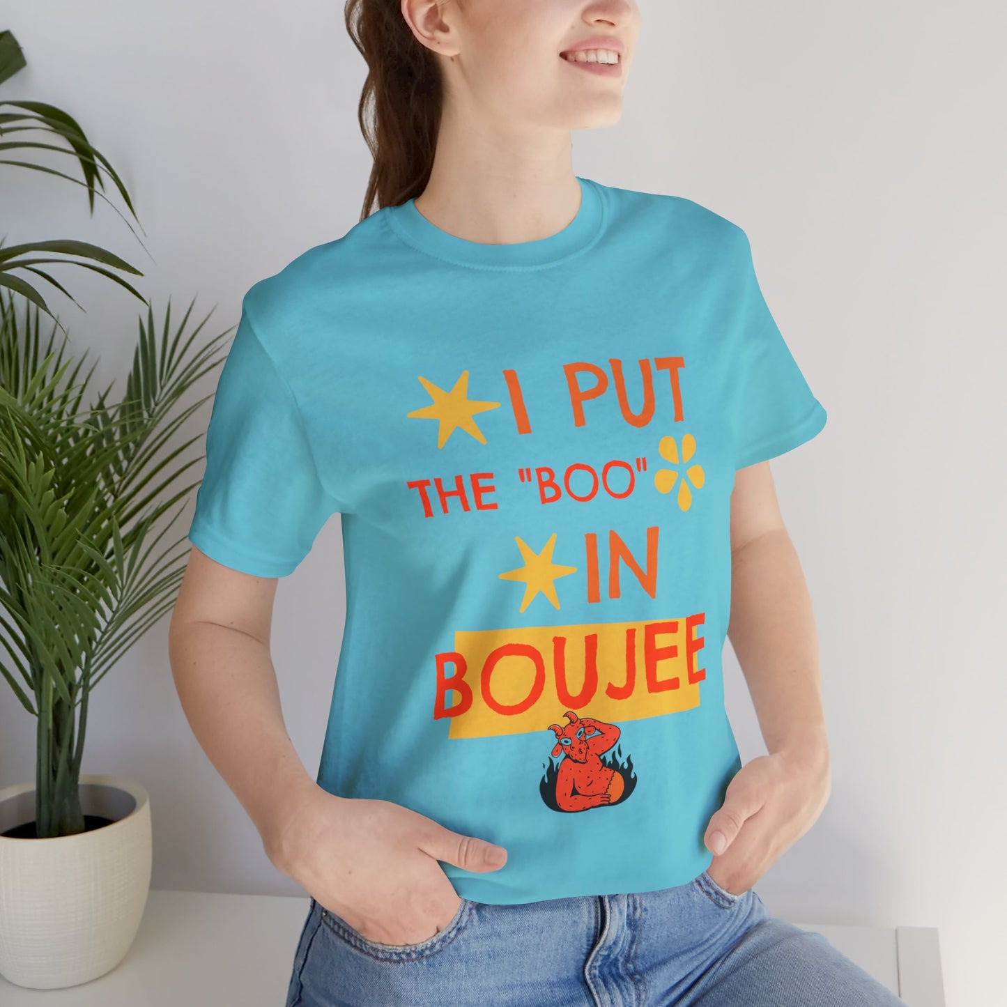 I Put the Boo in Boujee – Sassy Devil Cartoon Tee