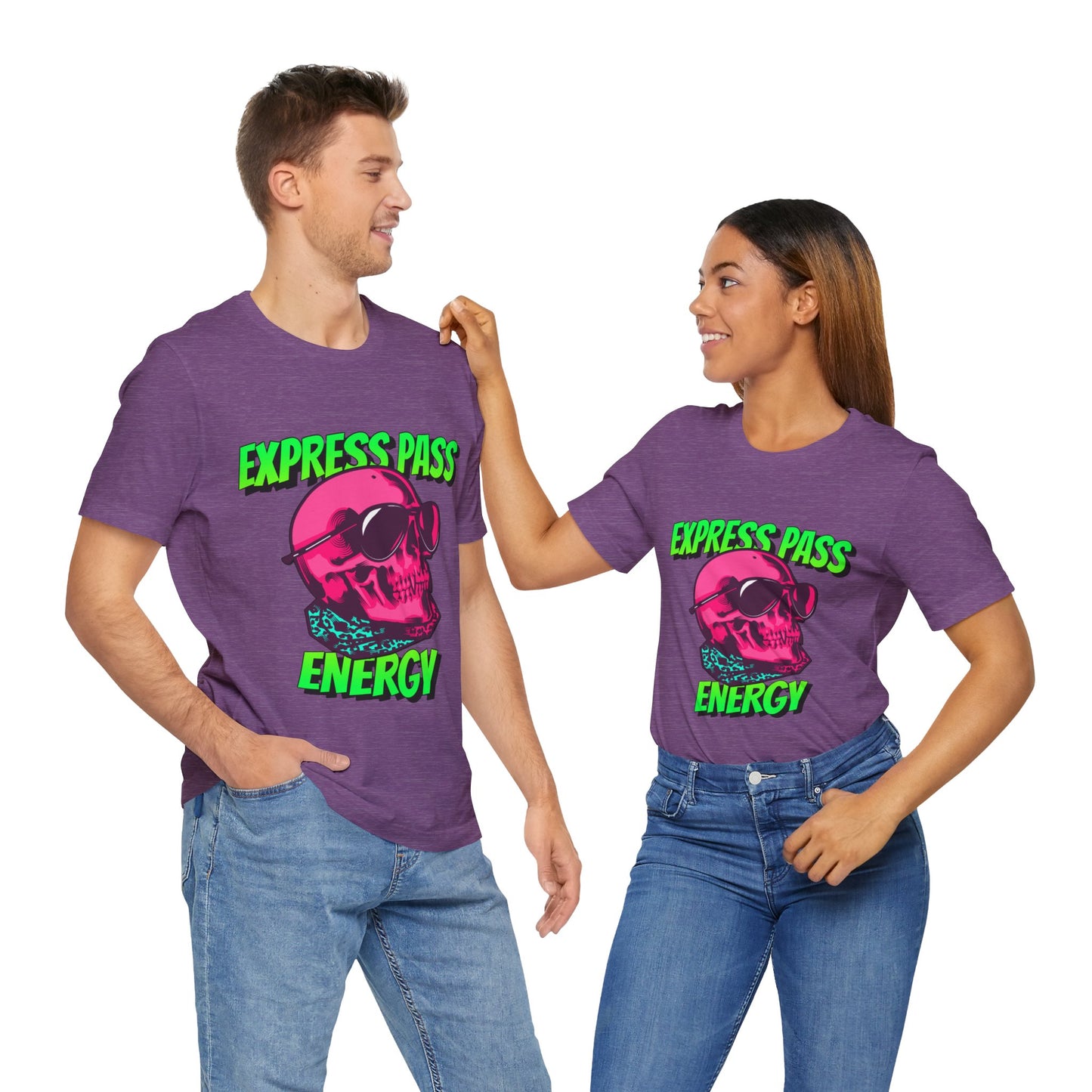 Express Pass Energy– Neon Skull Unisex Tee