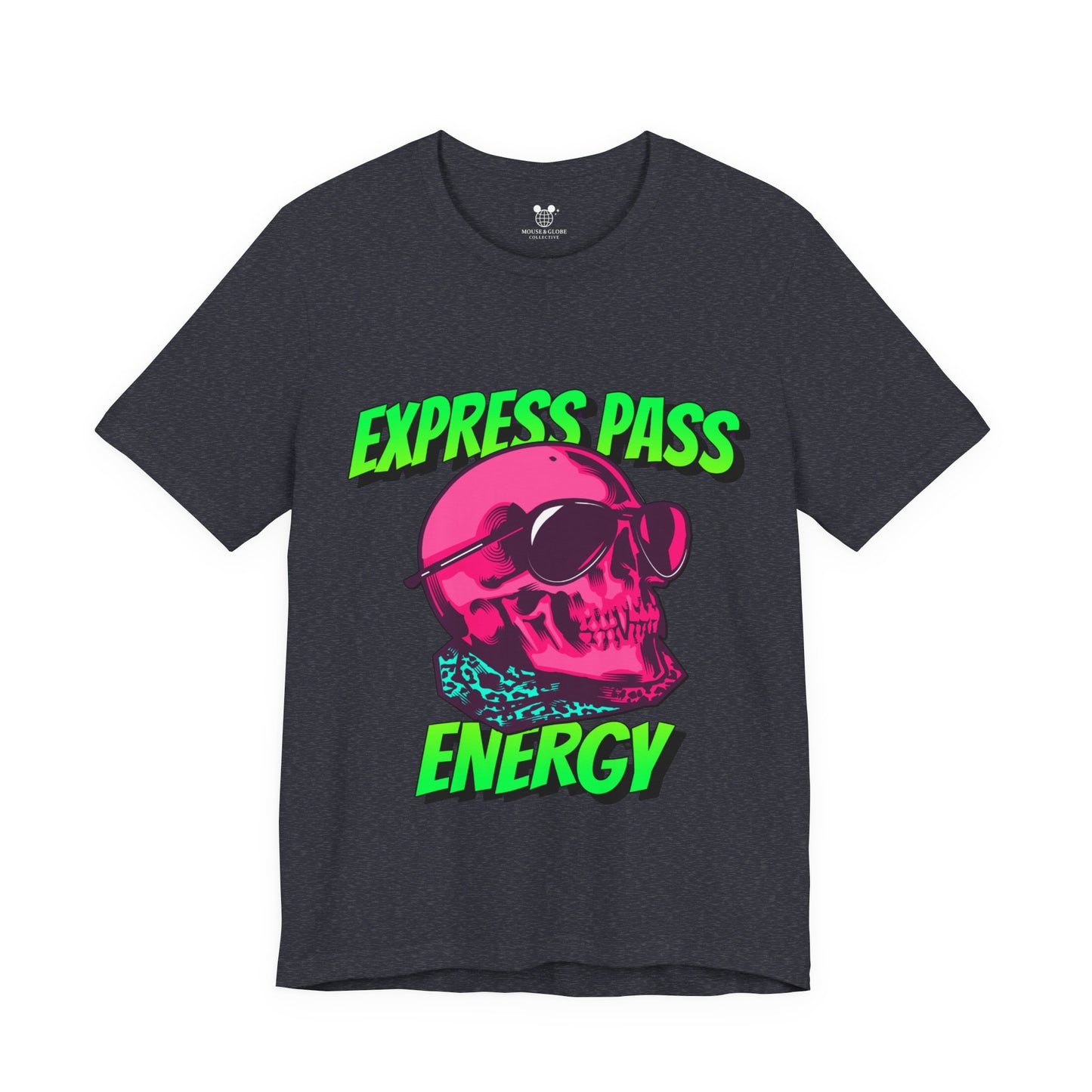 Express Pass Energy– Neon Skull Unisex Tee
