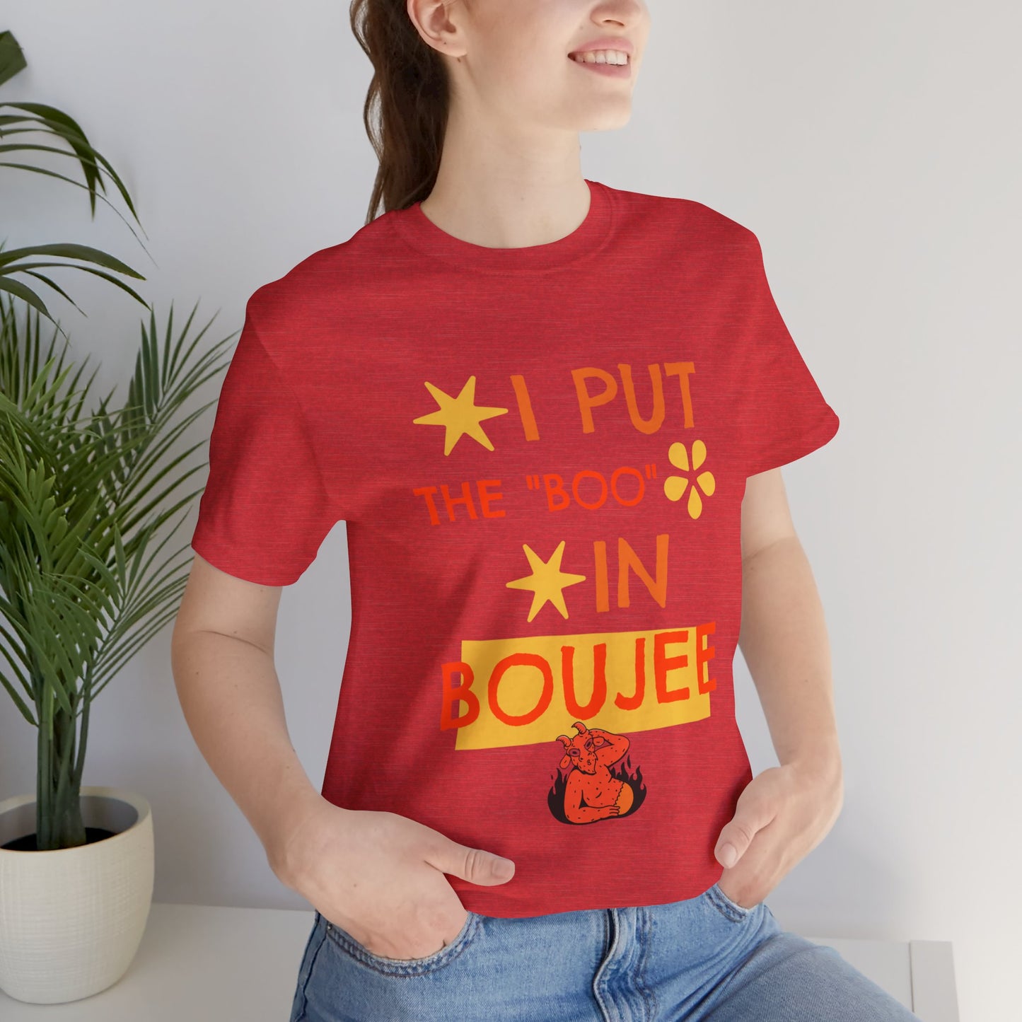 I Put the Boo in Boujee – Sassy Devil Cartoon Tee