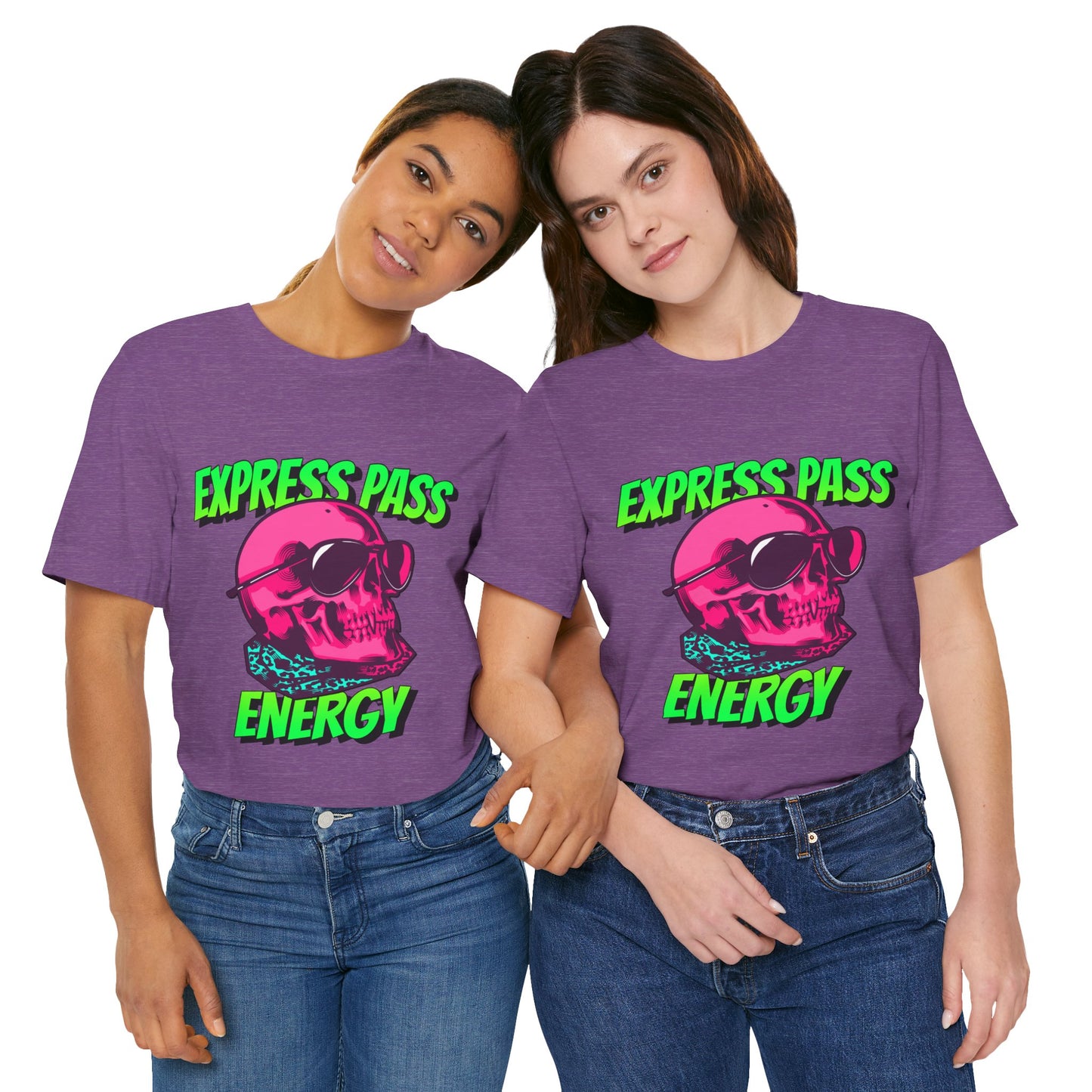 Express Pass Energy– Neon Skull Unisex Tee