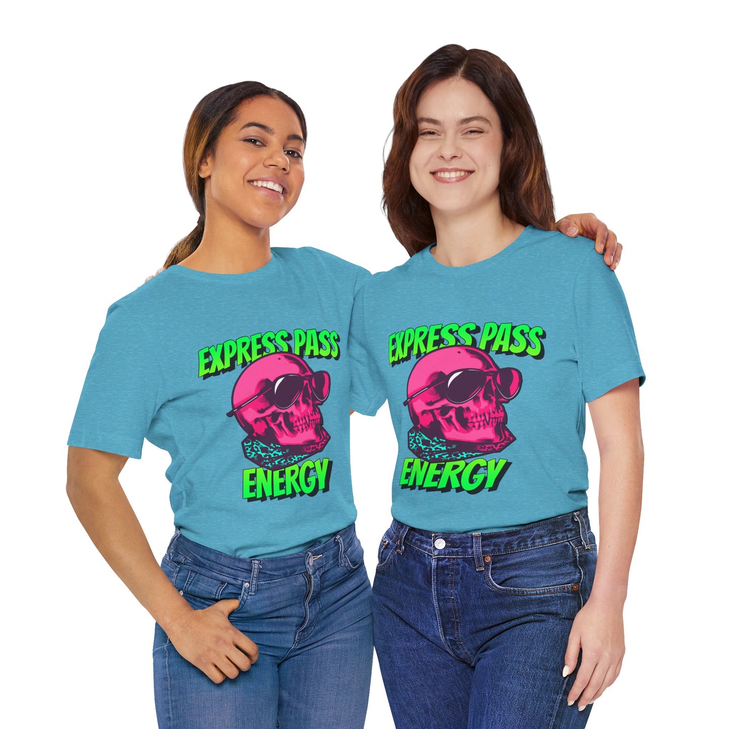 Express Pass Energy– Neon Skull Unisex Tee