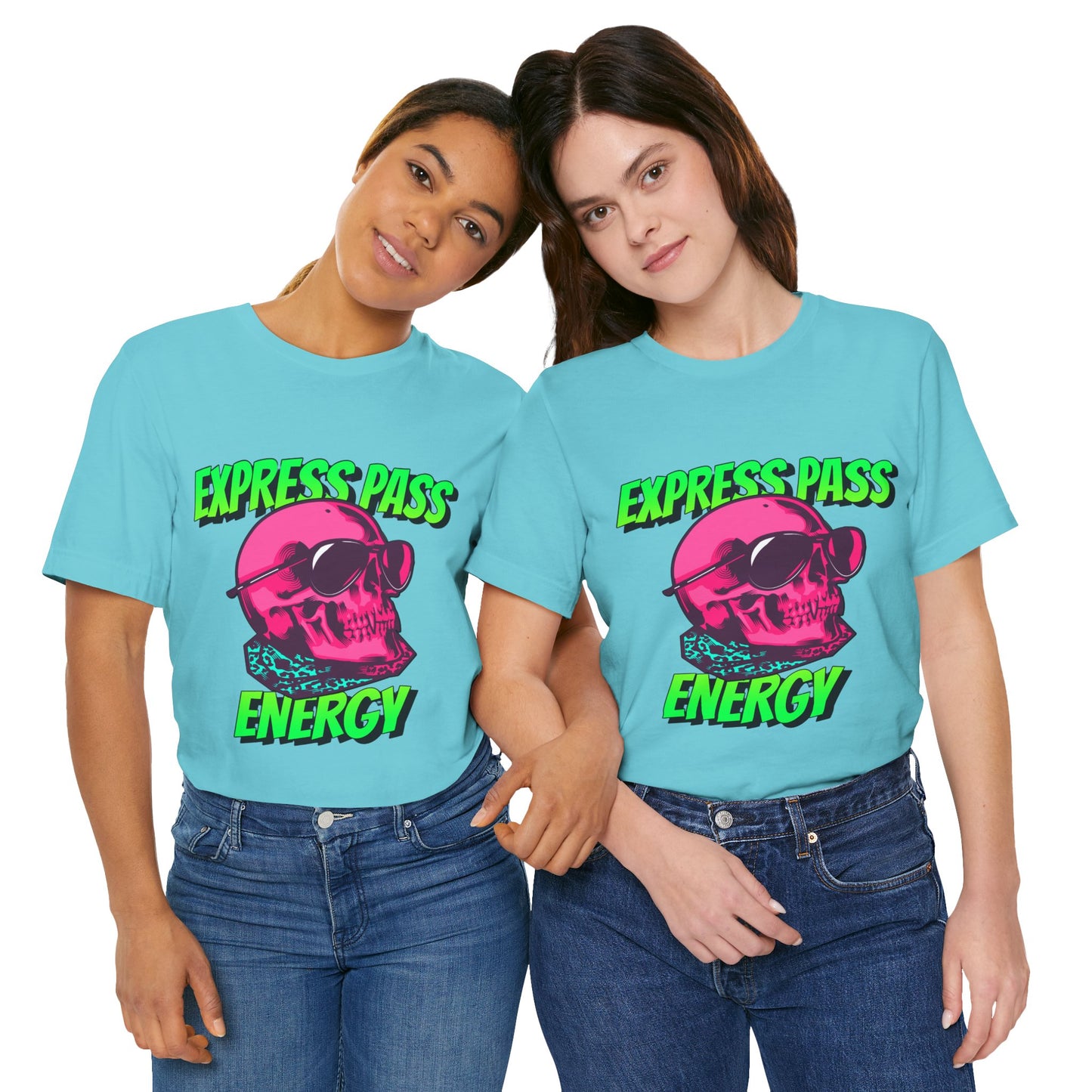 Express Pass Energy– Neon Skull Unisex Tee