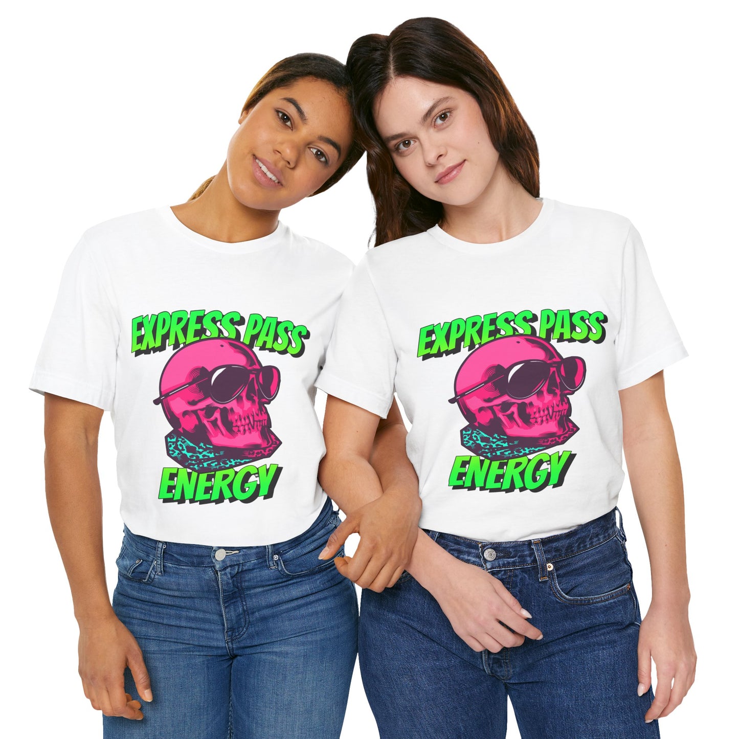 Express Pass Energy– Neon Skull Unisex Tee