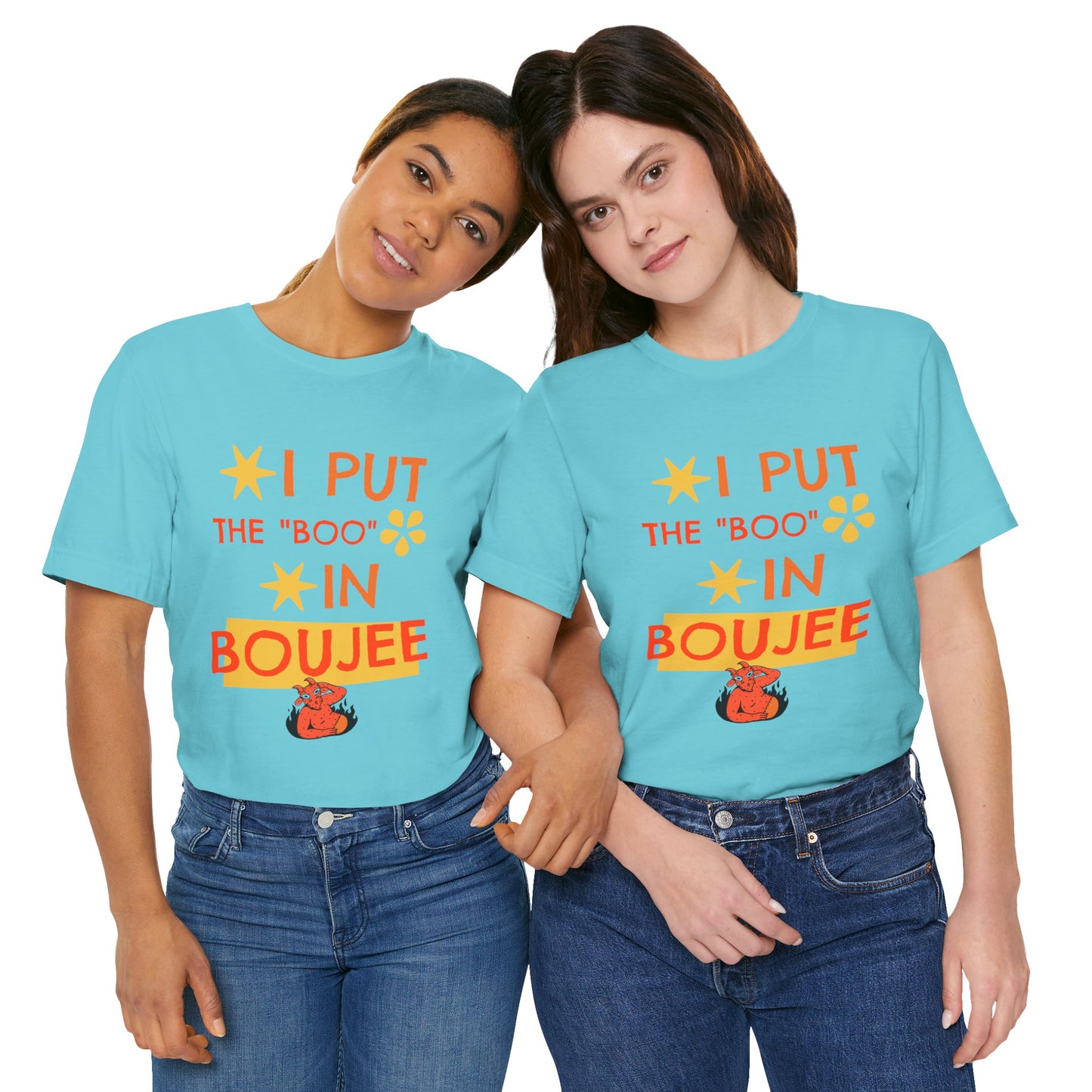 I Put the Boo in Boujee – Sassy Devil Cartoon Tee
