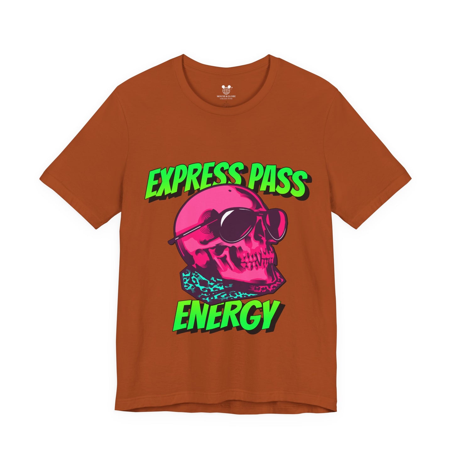 Express Pass Energy– Neon Skull Unisex Tee
