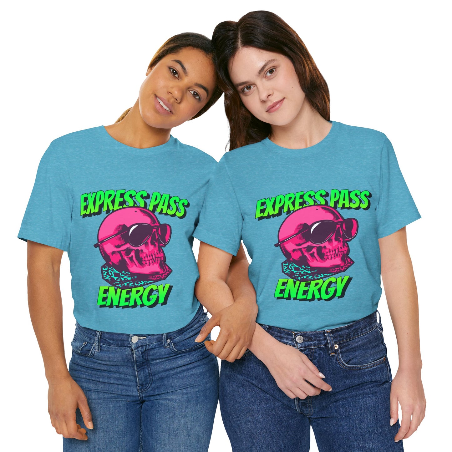 Express Pass Energy– Neon Skull Unisex Tee