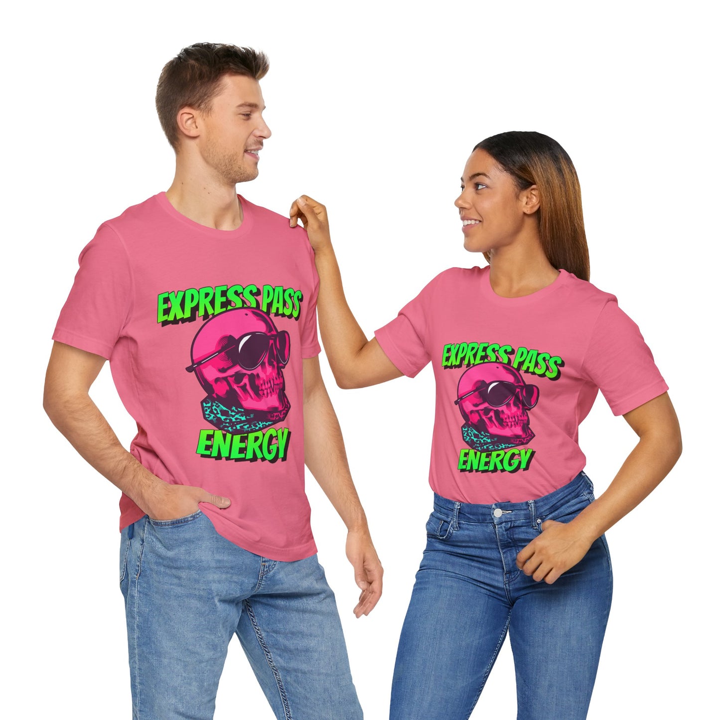 Express Pass Energy– Neon Skull Unisex Tee
