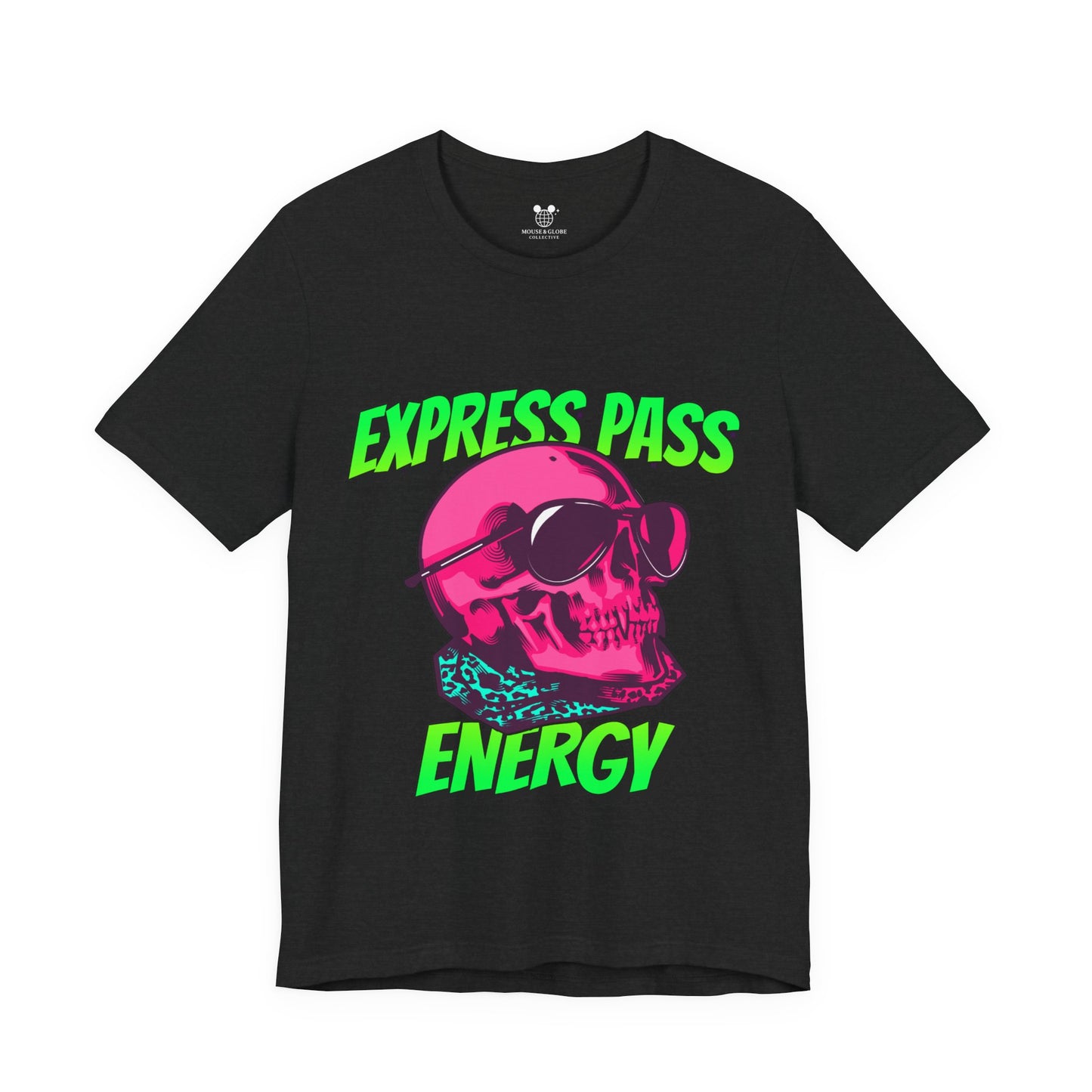 Express Pass Energy– Neon Skull Unisex Tee