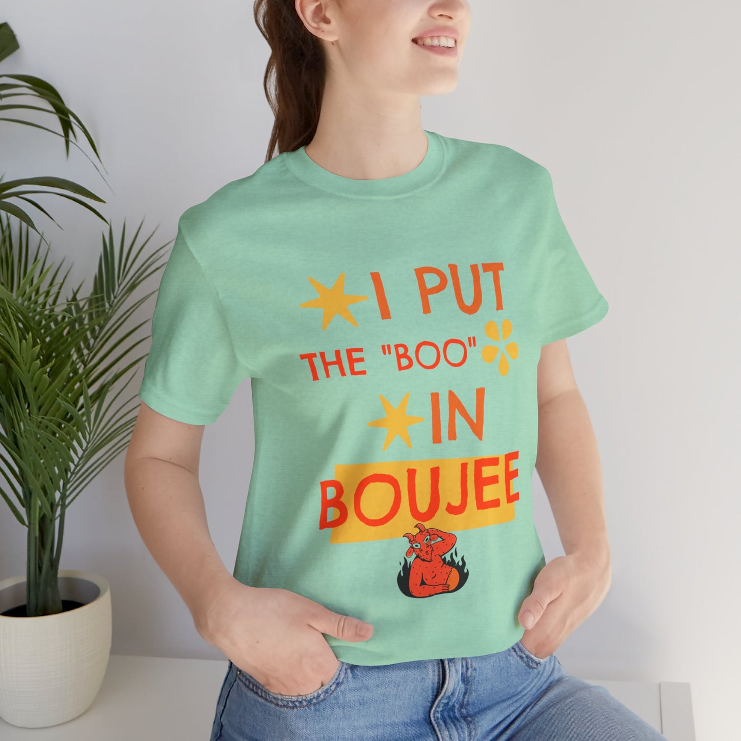 I Put the Boo in Boujee – Sassy Devil Cartoon Tee