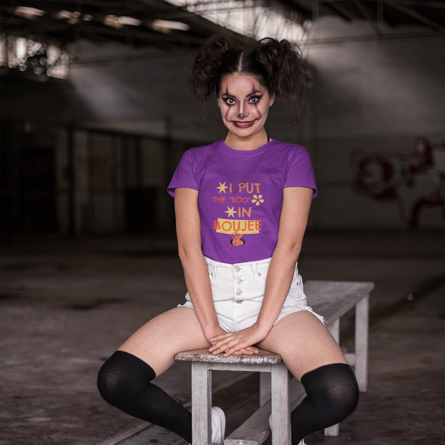 I Put the Boo in Boujee – Sassy Devil Cartoon Tee